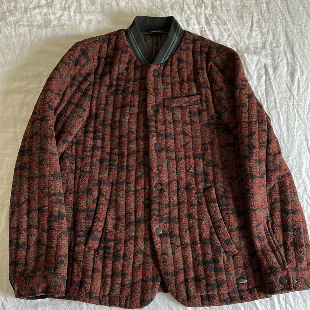 Scotch & Soda Quilted Blazer - Camouflage - Large
